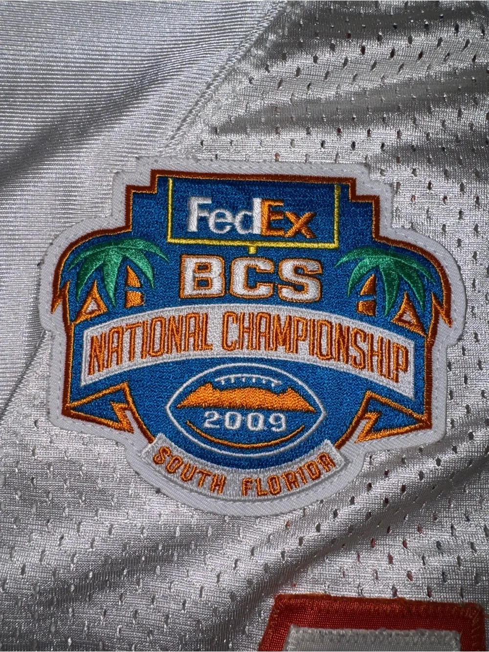 Nike Florida Gators 2009 National Championship Tim Tebow White Football Jersey